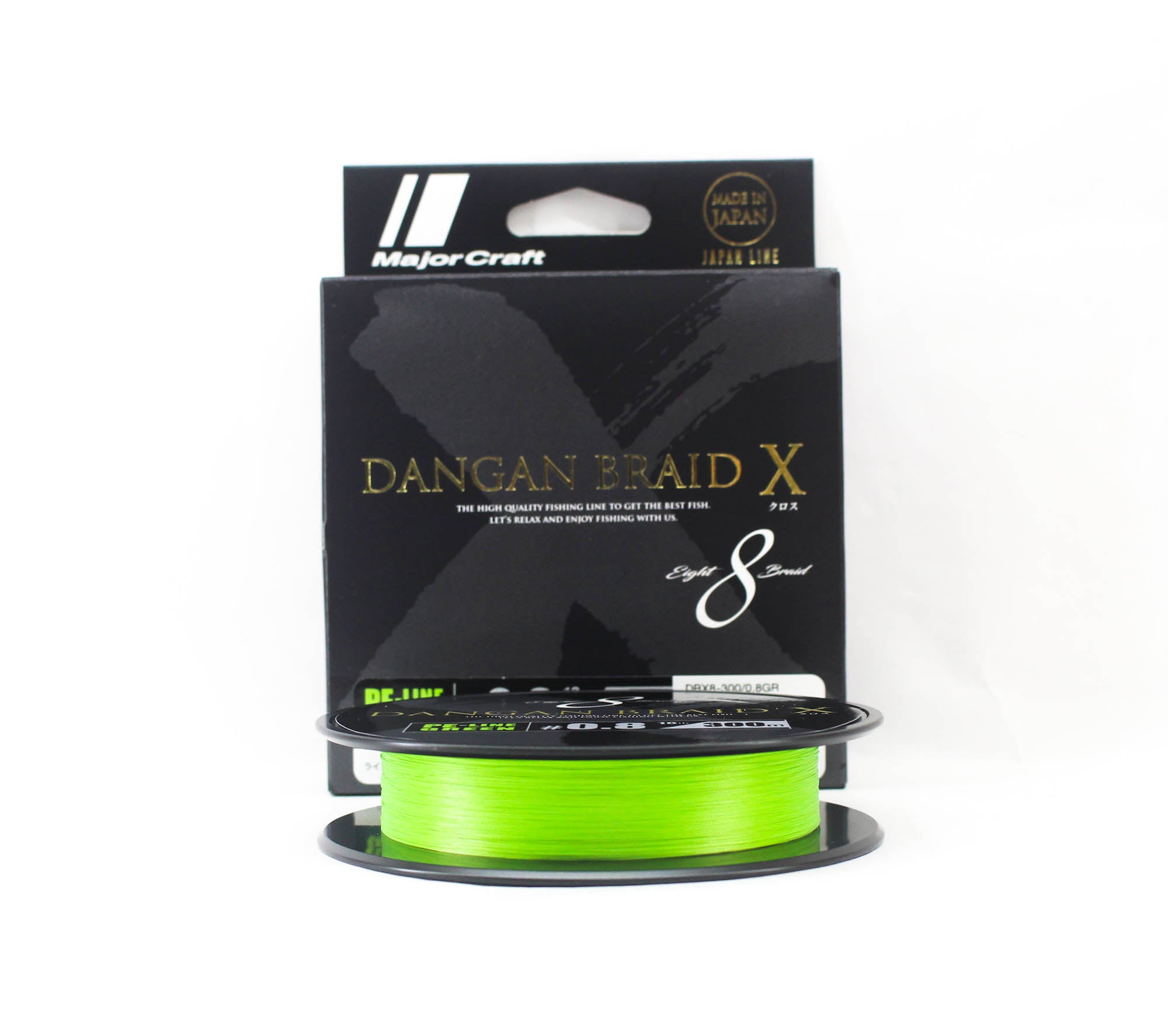 Major Craft Dangan Braid X Line X8 300m P.E 0.8 Green DBX8-300/0.8GR (2460)