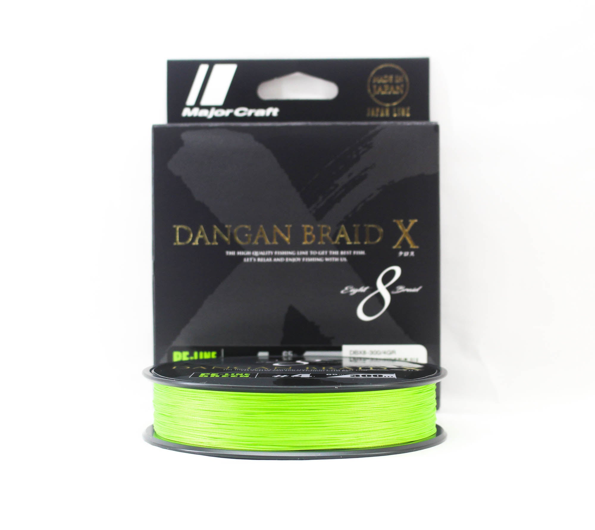 Major Craft Dangan Braid X Line X8 300m P.E 4 Green DBX8-300/4GR (2538)