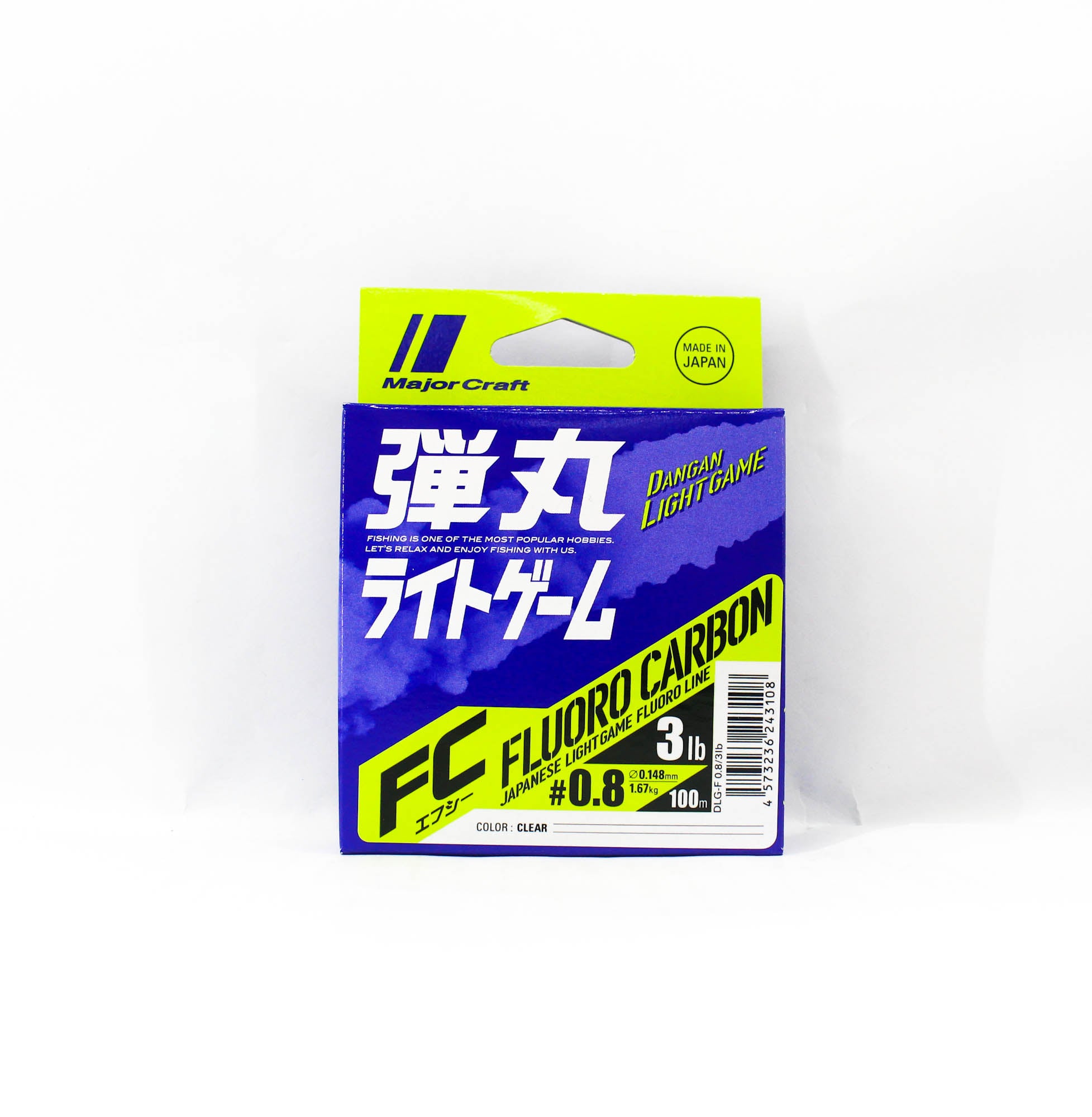 Major Craft Dangan Light Game Fluorocarbon Line DLG-F 0.8 3lb 100m (3108)