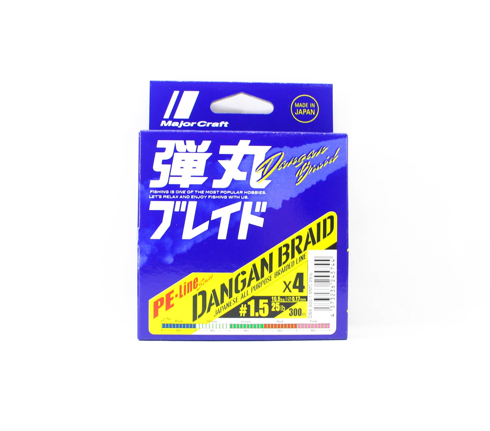 Major Craft Dangan Braid Line X4 300m P.E 1.5 Multi DB4-300/1.5MC/25lb 5744
