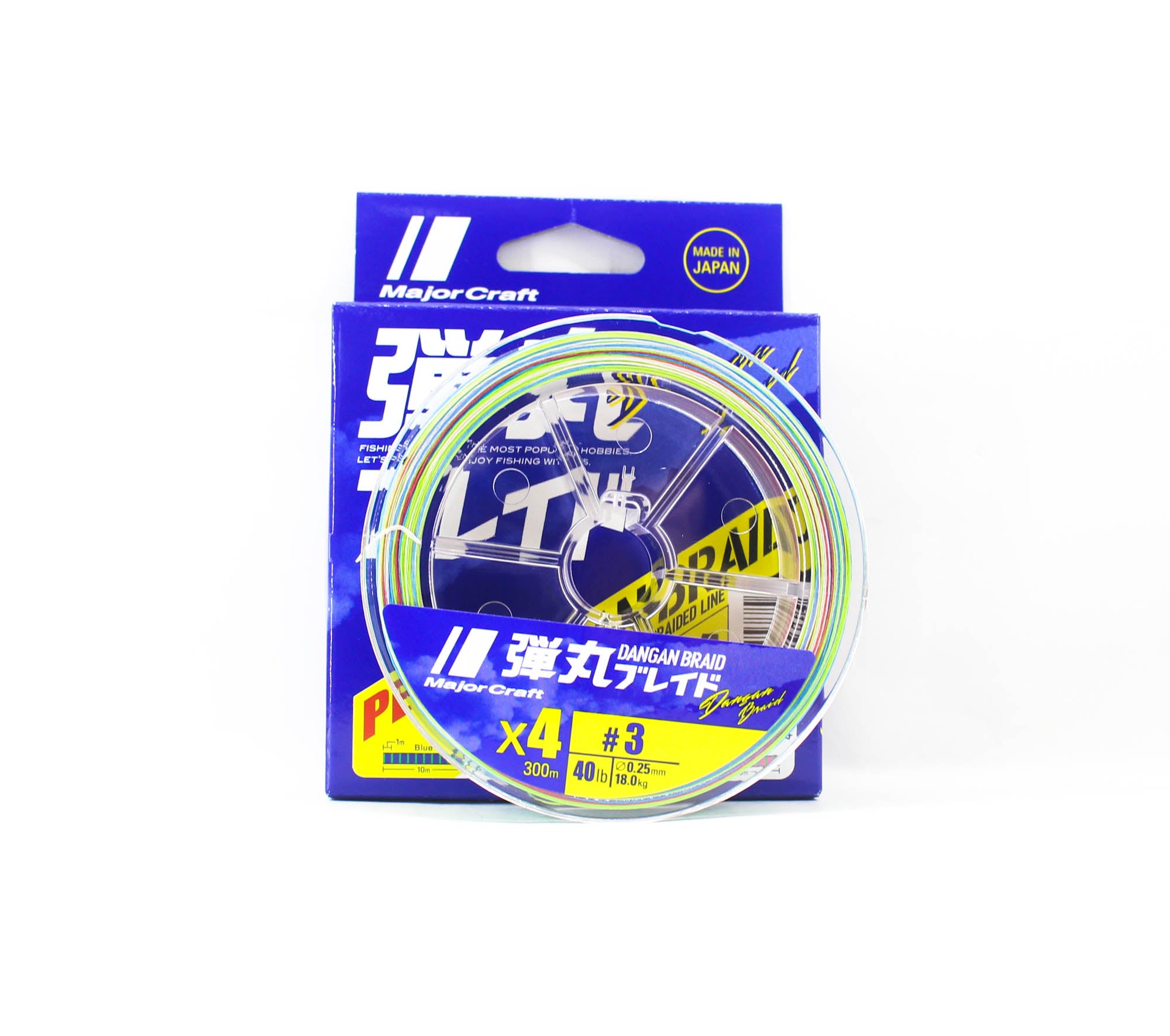 Major Craft Dangan Braid Line X4 300m P.E 3 Multi DB4-300/3MC/40lb (5775)