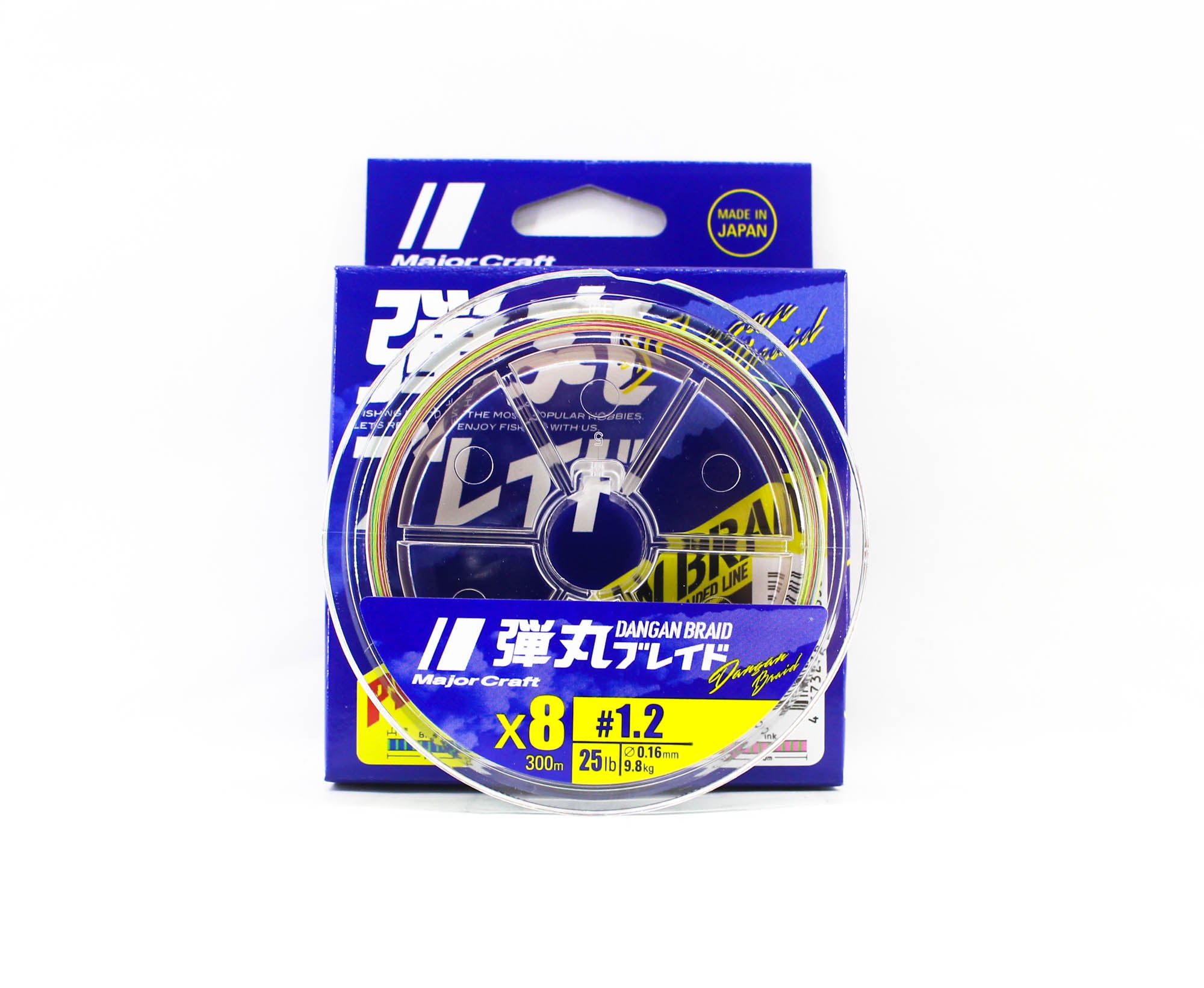 Major Craft Dangan Braid Line X8 300m P.E 1.2 Multi DB8-300/1.2MC/25lb 6338