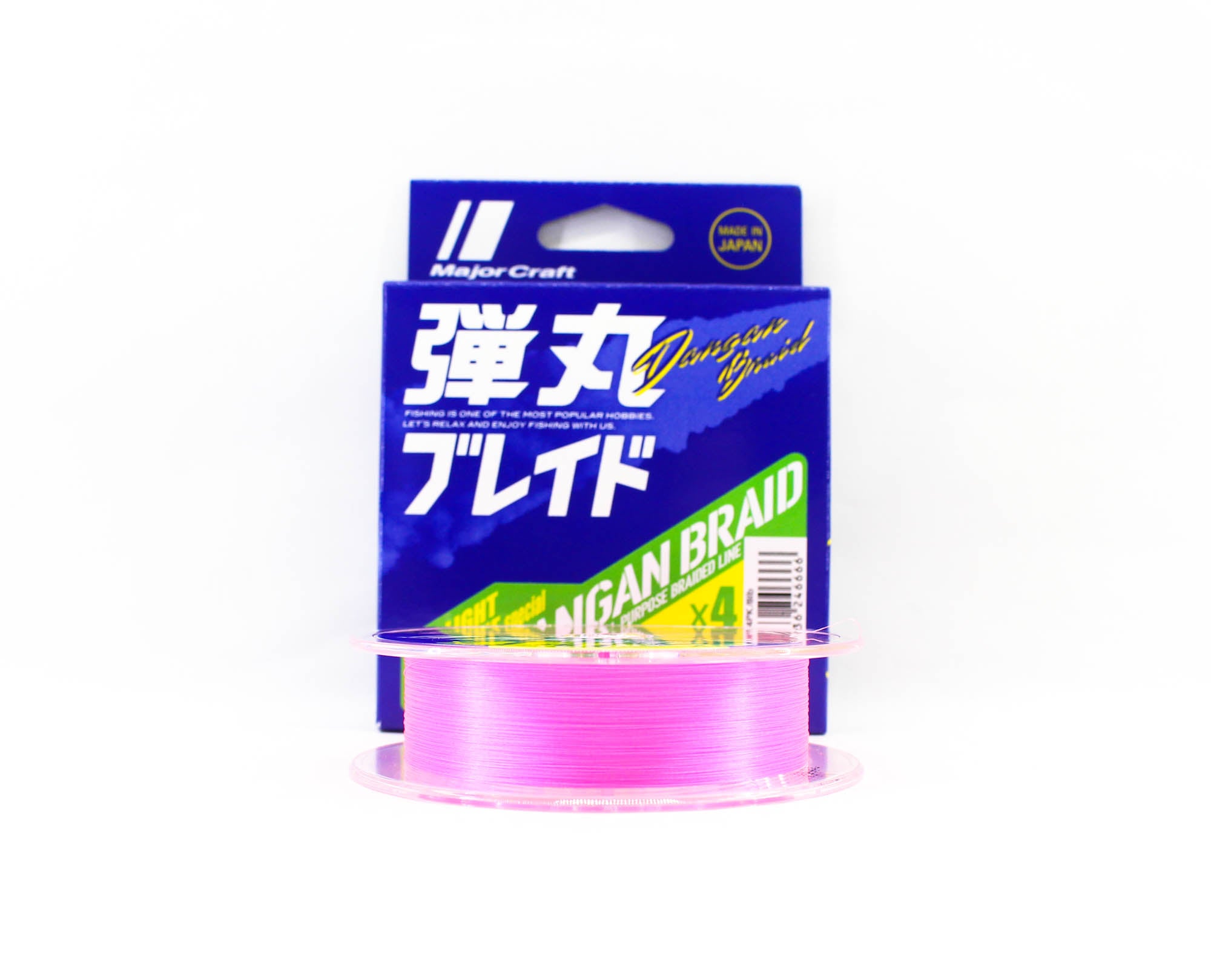 Major Craft Dangan Braid Line X4 150m P.E 0.4 Pink DBL4-150/0.4PK/8lb 6666