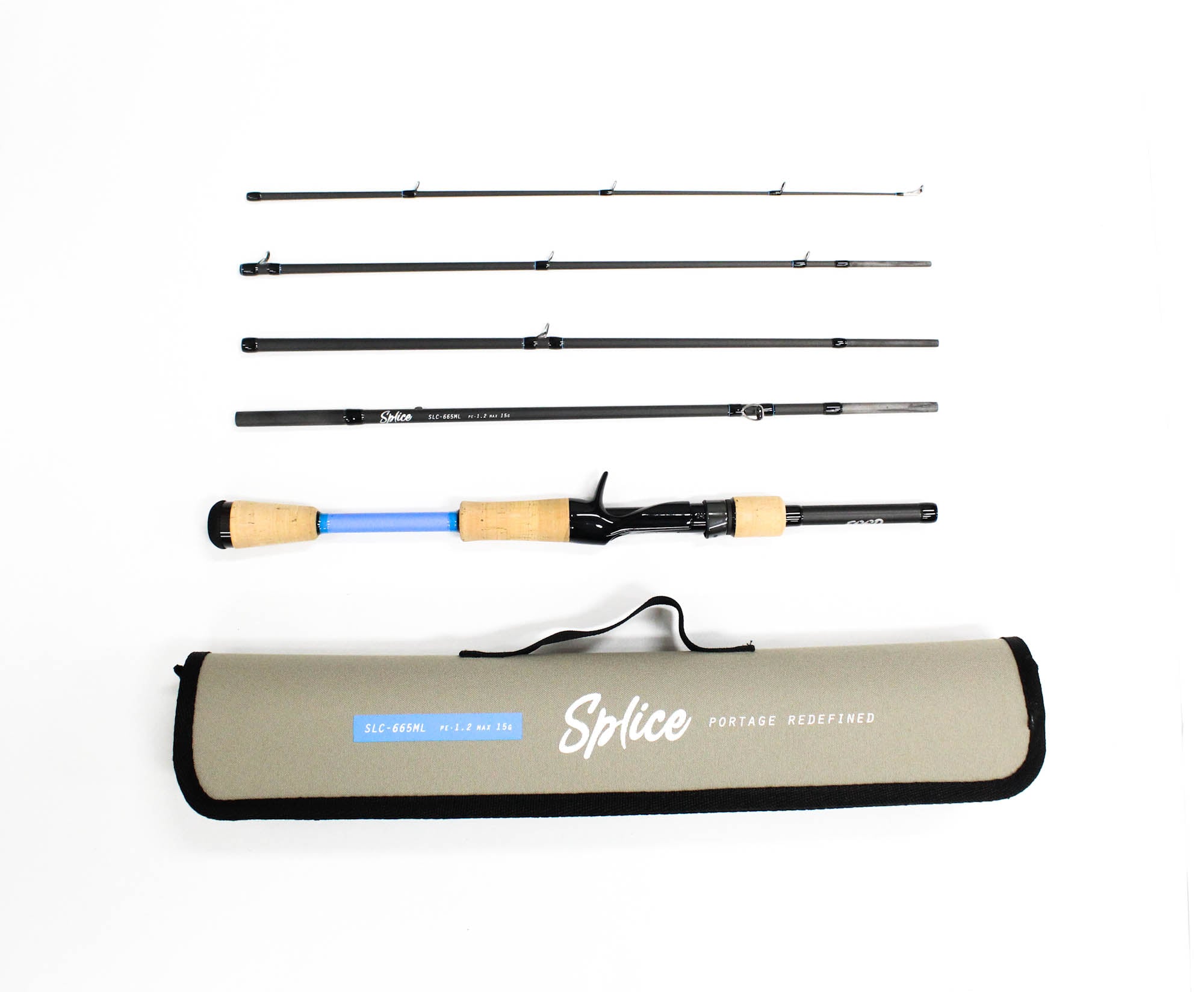 Feed Rod Baitcast Splice SLC-665ML 5 piece Travel (0335)