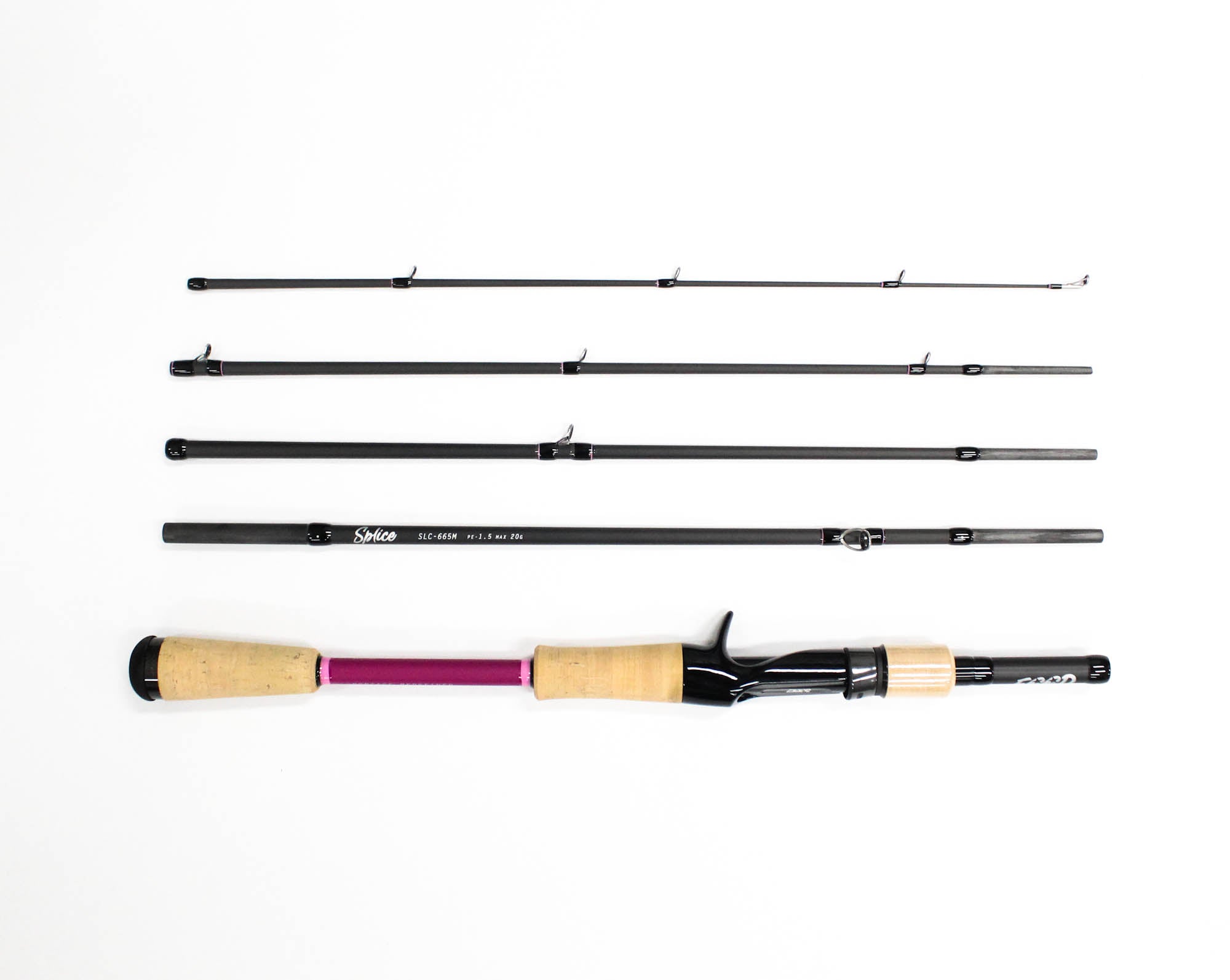 Feed Rod Baitcast Splice SLC-665M 5 piece Travel (0403)