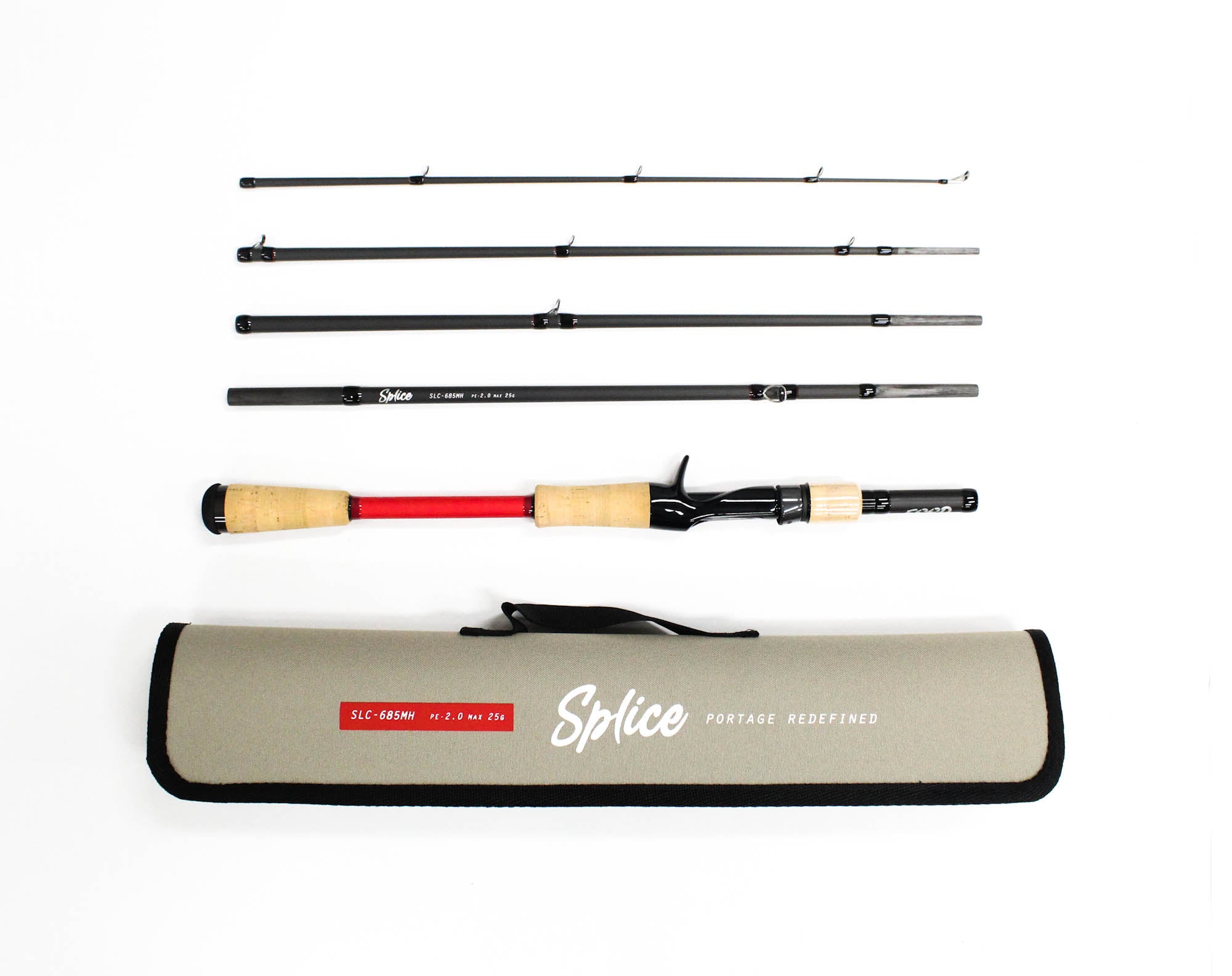 Feed Rod Baitcast Splice SLC-685MH 5 piece Travel (0465)
