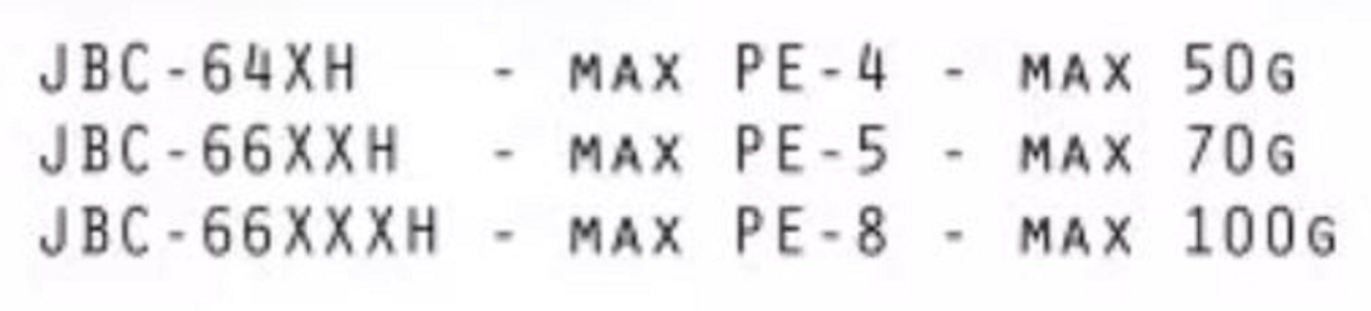 Feed Rod Baitcast Jungle JBC-66 XXH P.E 7 Max (0526)