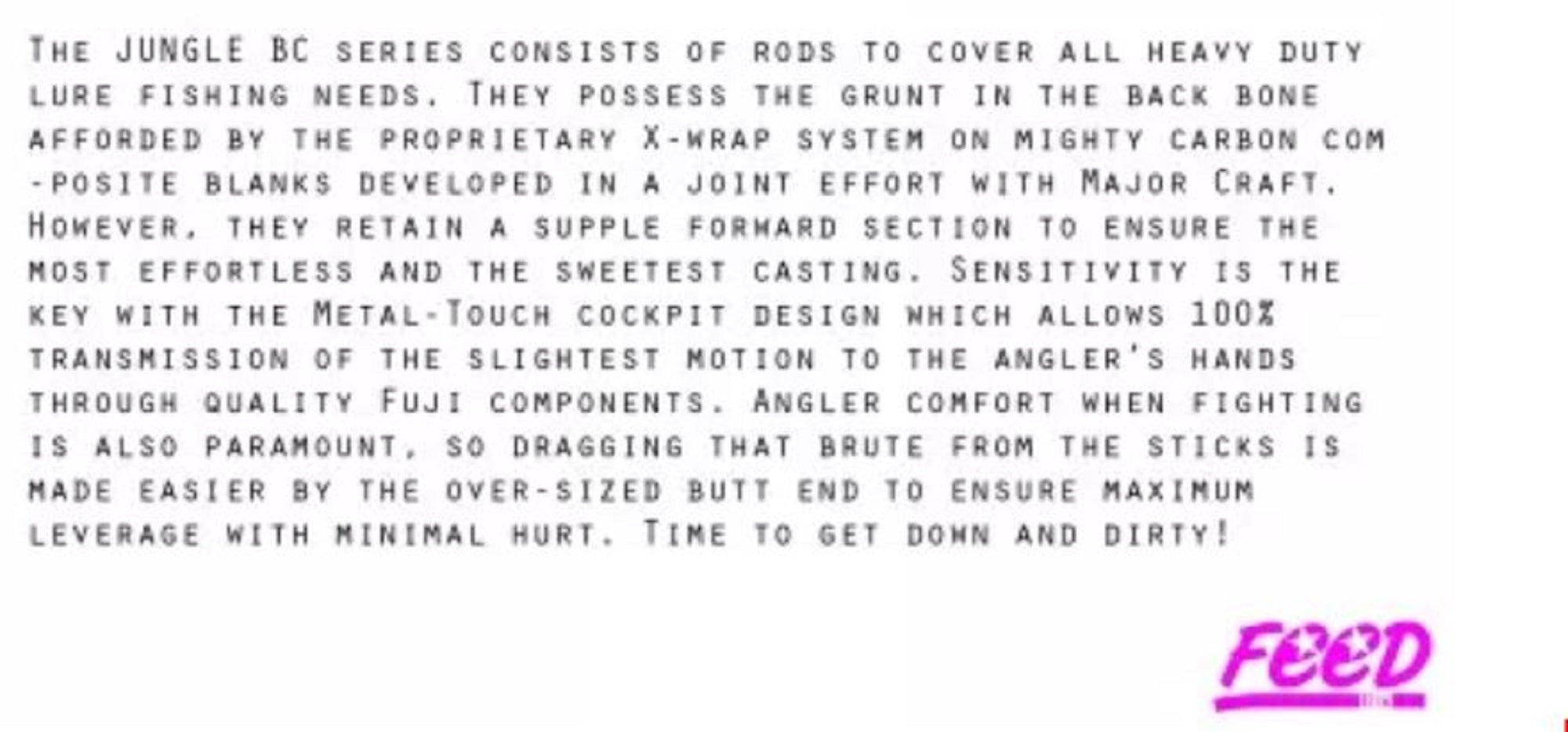 Feed Rod Baitcast Jungle JBC-64 XH P.E 4 Max (0533)