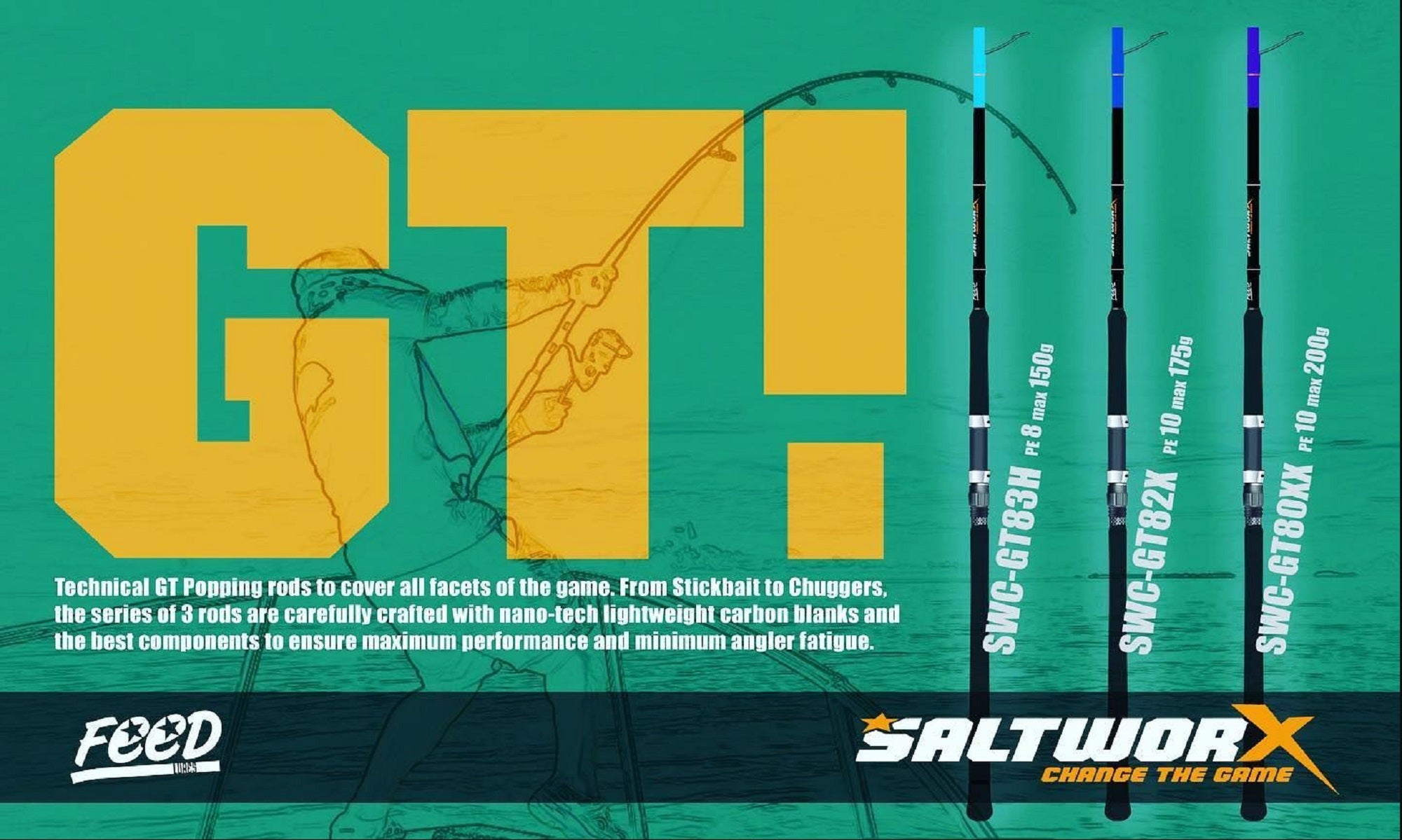 Feed Rod Spinning Salt Worx SWC-GT80 XX (3701)