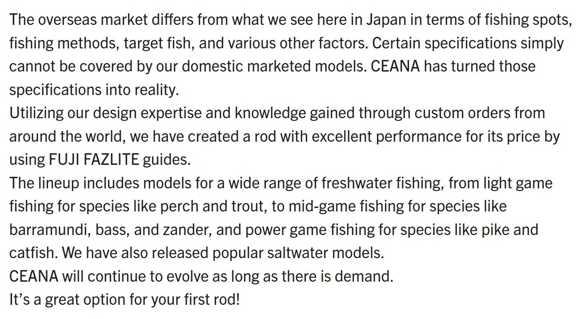 Sale Major Craft Ceana Series Spinning Rod CNS 662ML (5071)