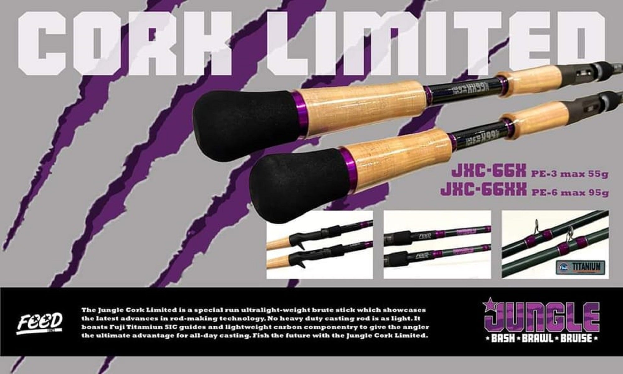 Feed Rod Baitcast Jungle LTD JXC-66 XX P.E 6 (6702)