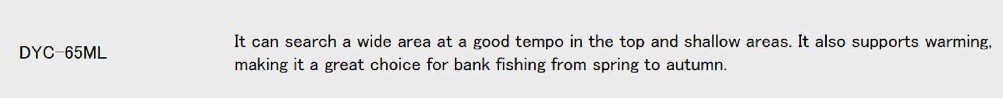 Major Craft Days Series Baitcast Rod DYC 65ML (0020)