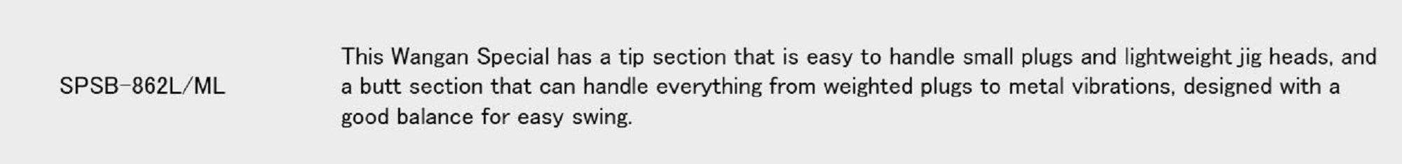 Major Craft Solpara Series Spinning Rod SPSB 862L/ML (8705)