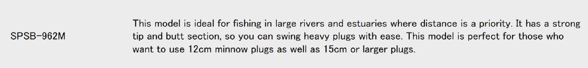 Major Craft Solpara Series Spinning Rod SPSB-962M (8743)