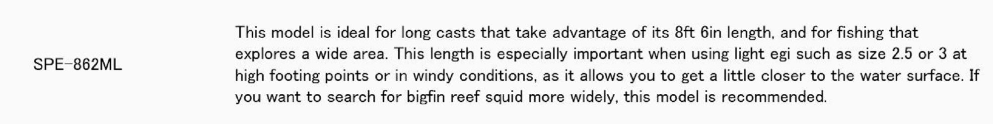 Major Craft Solpara Series Spinning Rod SPE-862ML (8835)