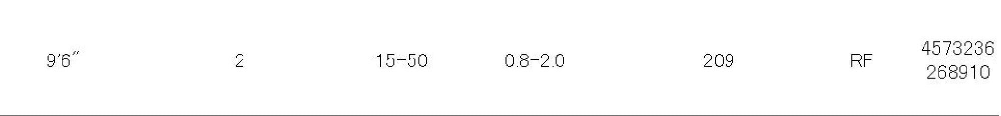 Major Craft Solpara Series Spinning Rod SPSJ 962M/LSJ (8910)