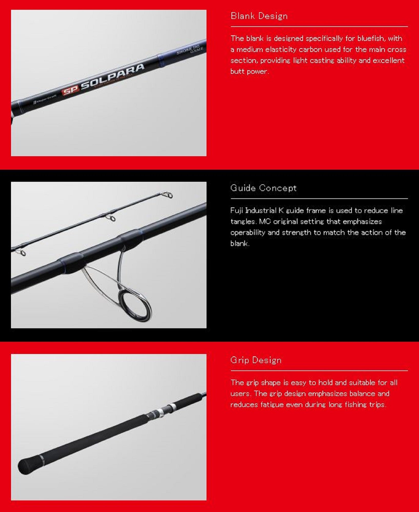 Major Craft Solpara Series Spinning Rod SPSJ 1002H (8972)
