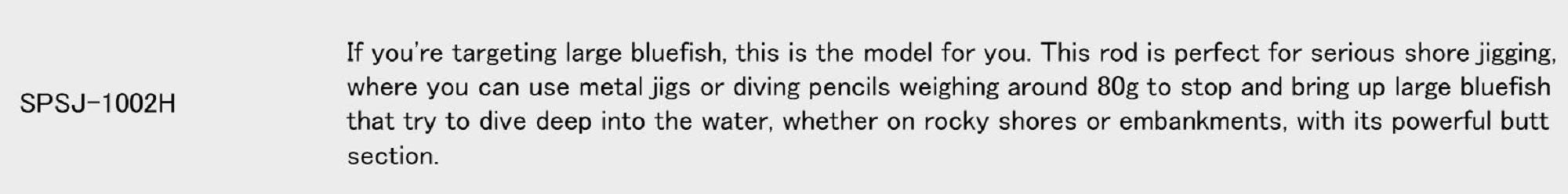 Major Craft Solpara Series Spinning Rod SPSJ 1002H (8972)