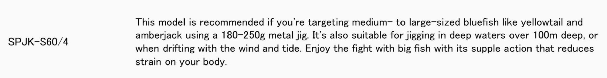 Major Craft Solpara Series Spinning Rod SPJK S60-4 (9160)