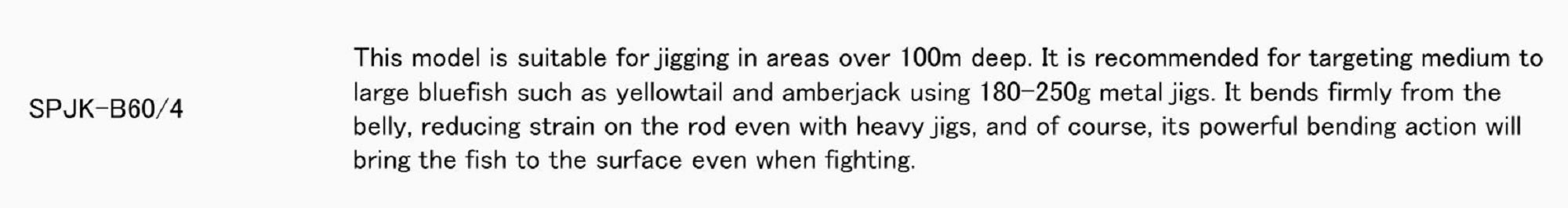 Major Craft Solpara Series Baitcast Rod SPJK B60-4 (9184)