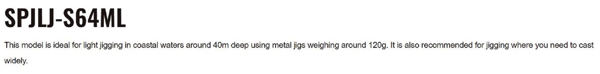 Major Craft Solpara Series Spinning Rod SPJLJ S64ML (9276)