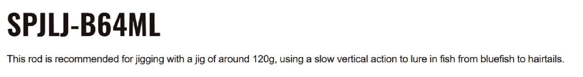 Major Craft Solpara Series Baitcast Rod SPJLJ-B64ML (9290)