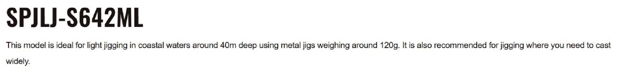 Major Craft Solpara Series Spinning Rod SPJLJ-S642ML (9313)