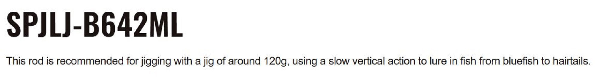 Major Craft Solpara Series Baitcast Rod SPJLJ-B642ML (9337)