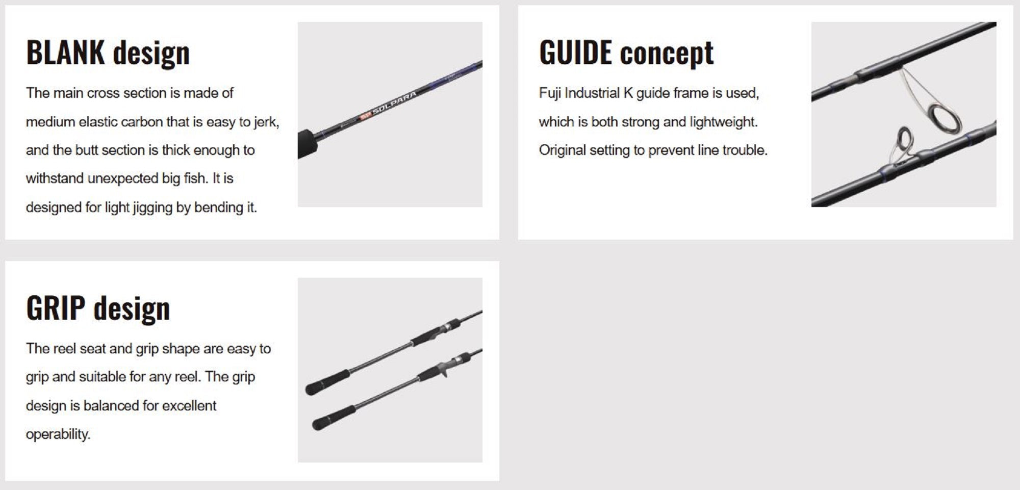 Major Craft Solpara Series Baitcast Rod SPJLJ-B642M (9344)