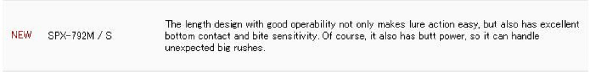 Major Craft Solpara Series Spinning Rod SPX 792 M/S (1262)