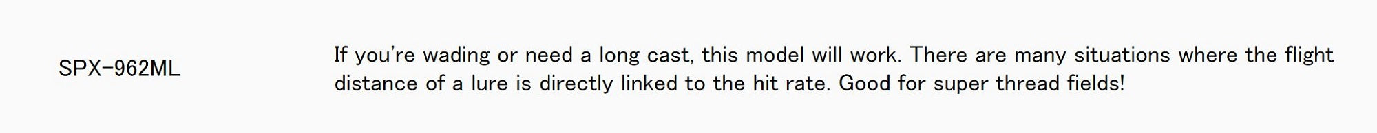 Major Craft Solpara Series Spinning Rod SPX 962 ML (1347)