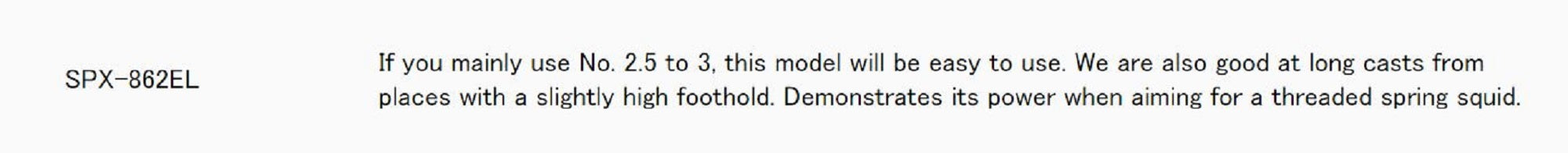 Major Craft Solpara Series Spinning Rod SPX 862 EL (1729)