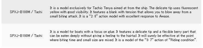 Major Craft Solpara Series Baitcast Rod SPXJ B190M Tachi (2566)