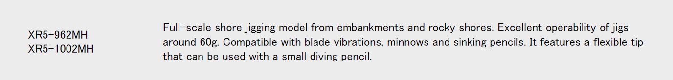 Major Craft 5G Crossride Series Spinning Rod XR5 1002MH (2818)