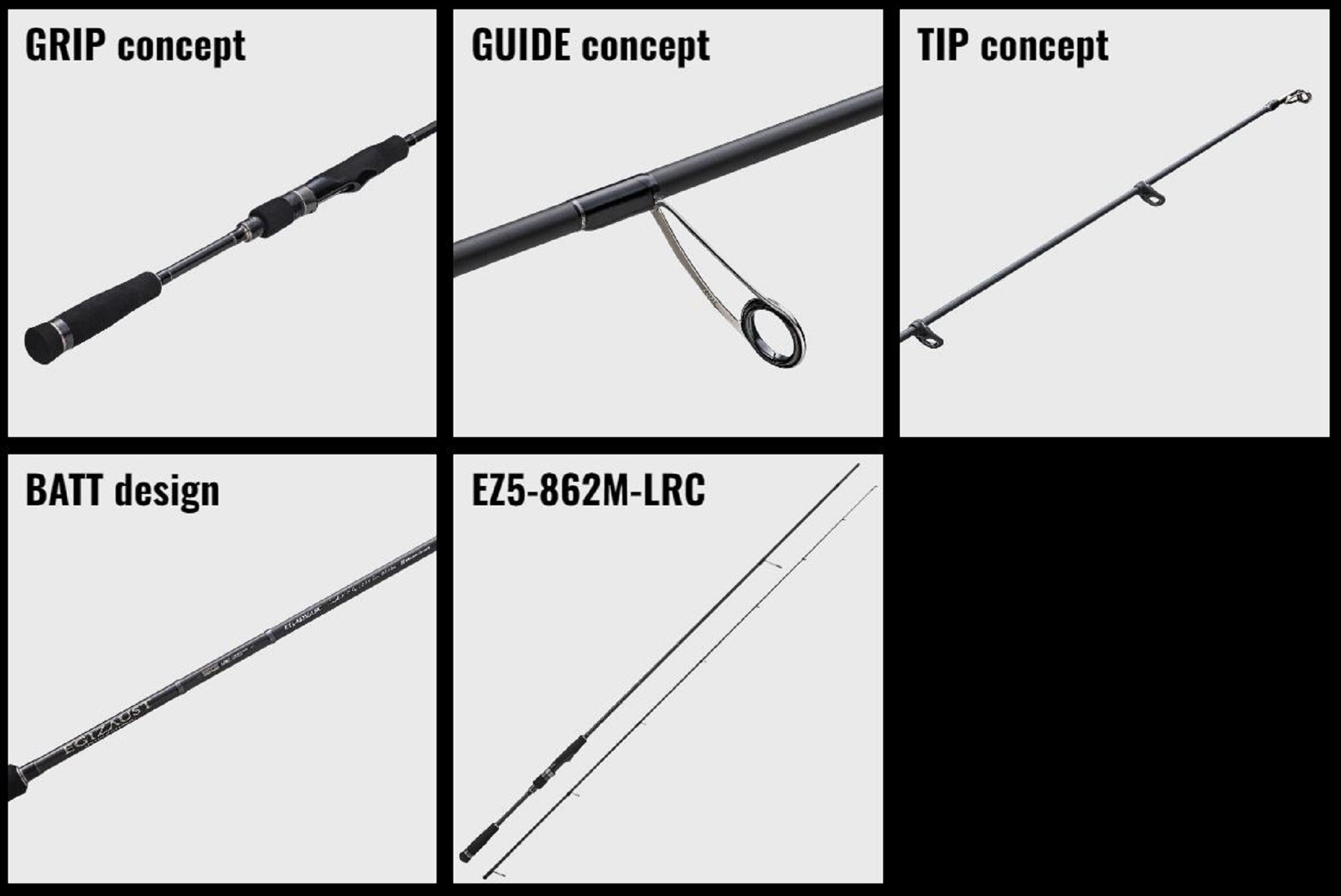 Major Craft 5G Egizaust Series Spinning Rod EZ5-832ML/LRC (2849)