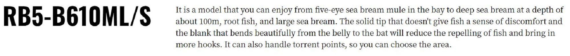 Major Craft 5G Red Back Series Baitcast Rod RB5-B610ML/S (3532)