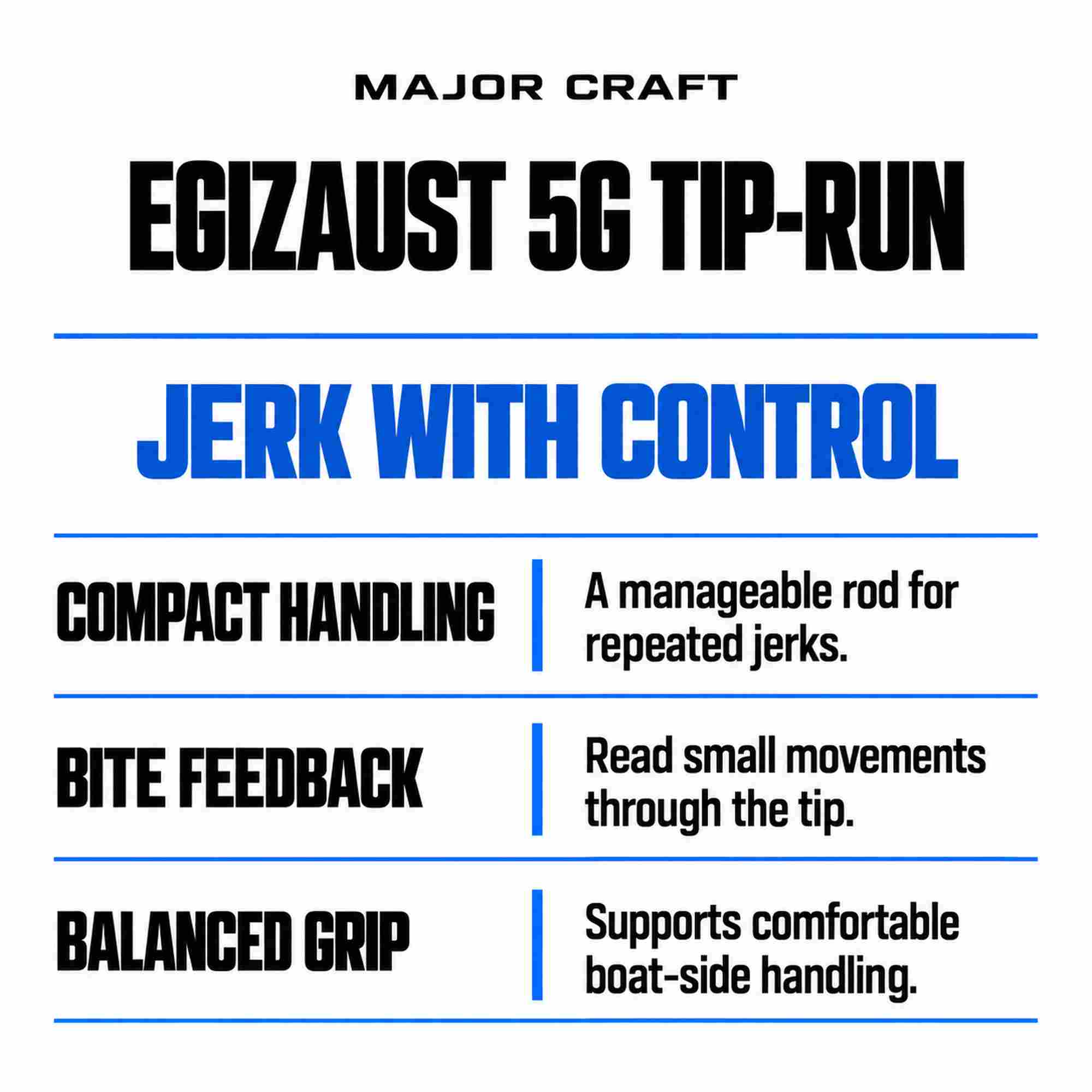 Major Craft 5G Egizaust Series Spinning Rod EZ5TE-S5102ML (4270)