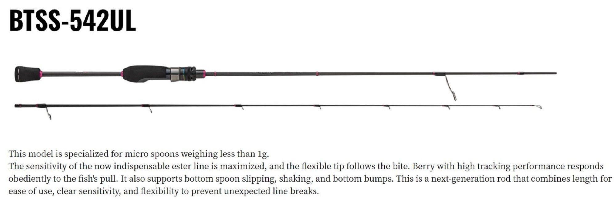 Major Craft Banshee Series Trout Spinning Rod BTSS-542UL (4461)