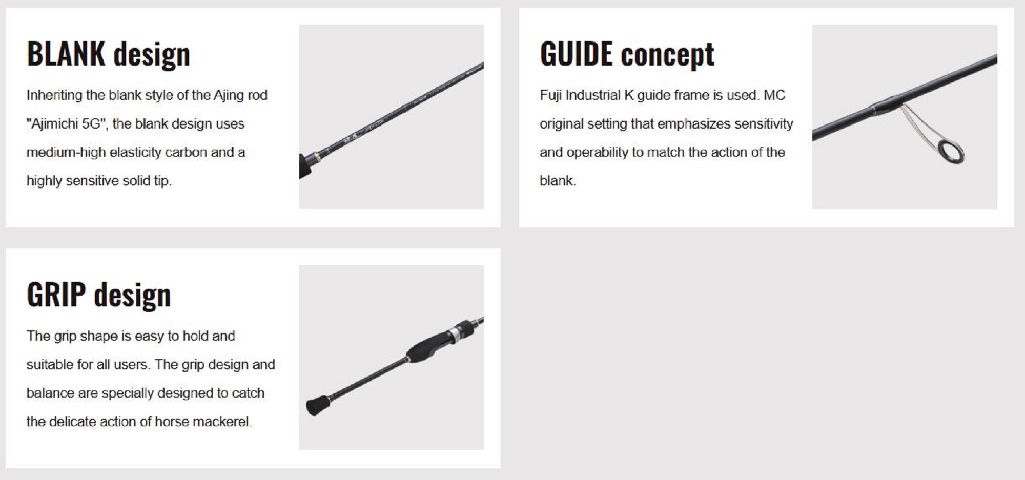 Major Craft 1G Aji Do Series Spinning Rod AD1 S582UL (4638)