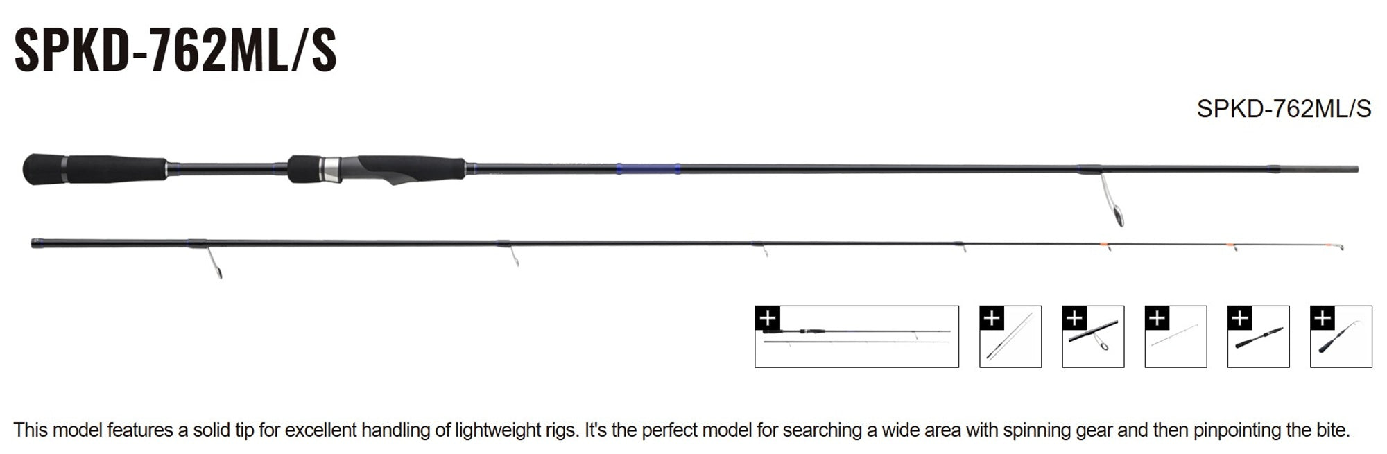 Sale Major Craft Solpara Series Spinning Rod SPKD-762ML/S (5024)
