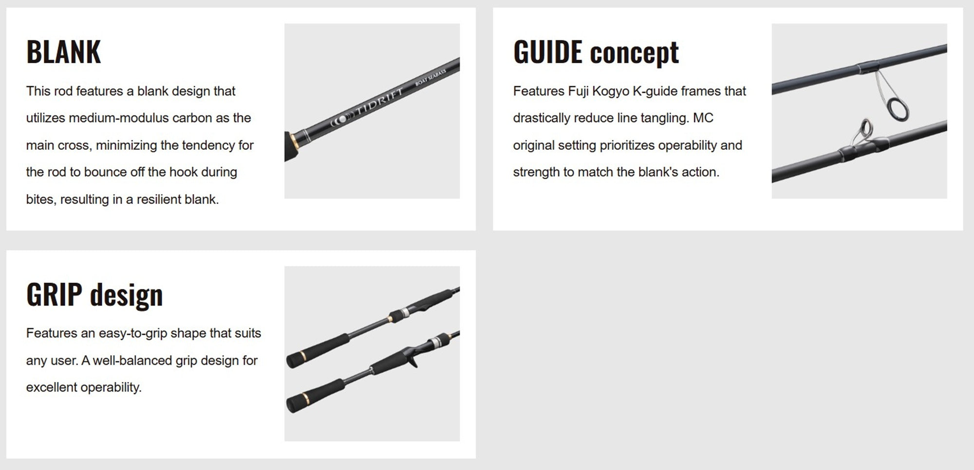 Major Craft 1G Tide Drift Series Spinning Rod TD1BS-S662ML (5079)