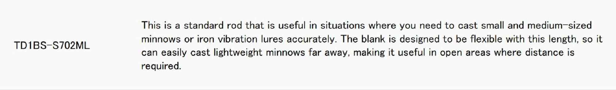 Major Craft 1G Tide Drift Series Spinning Rod TD1BS-S702ML (5093)