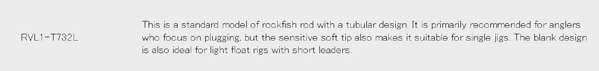 Major Craft 1G Rockliver Spinning Rod RVL1 T732L (5161)