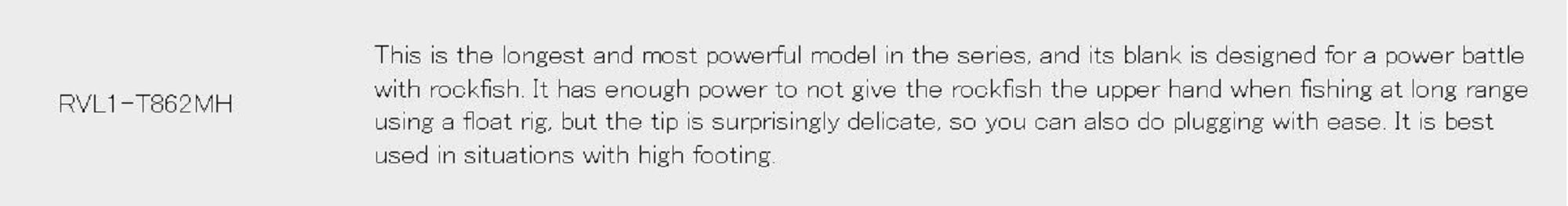 Major Craft 1G Rockliver Spinning Rod RVL1 T862MH (5208)