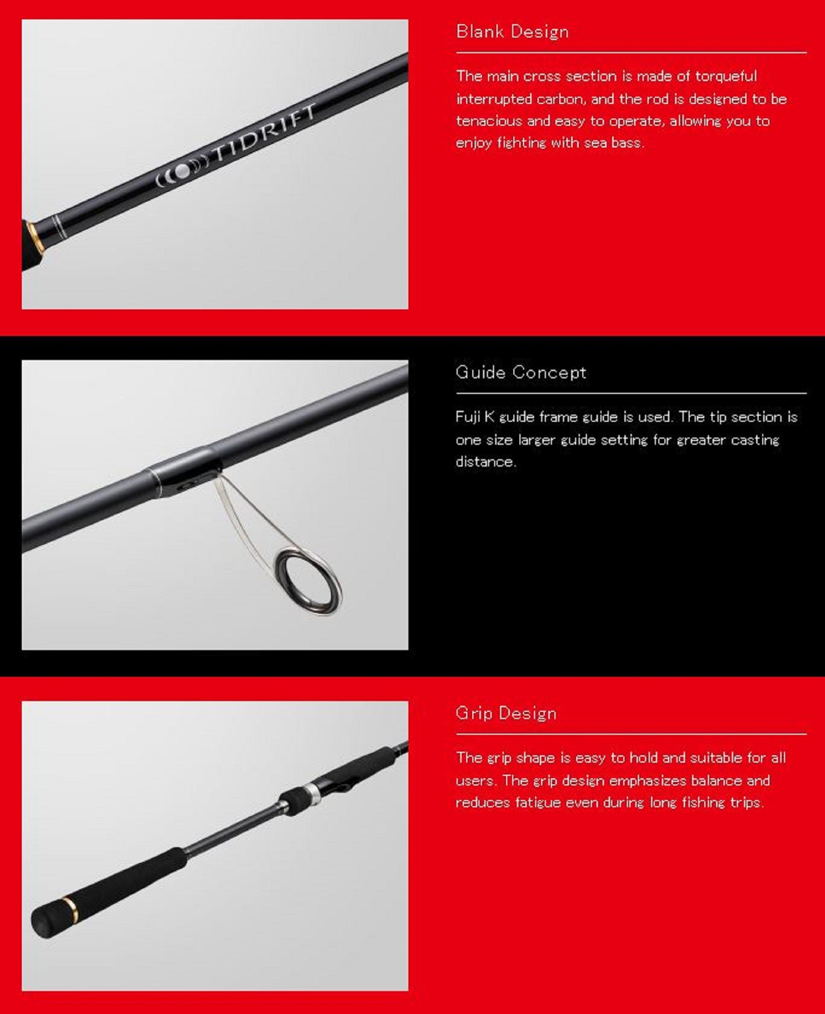 Major Craft 1G Tide Drift Series Spinning Rod TD1-904ML (5697)