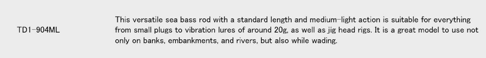 Major Craft 1G Tide Drift Series Spinning Rod TD1-904ML (5697)