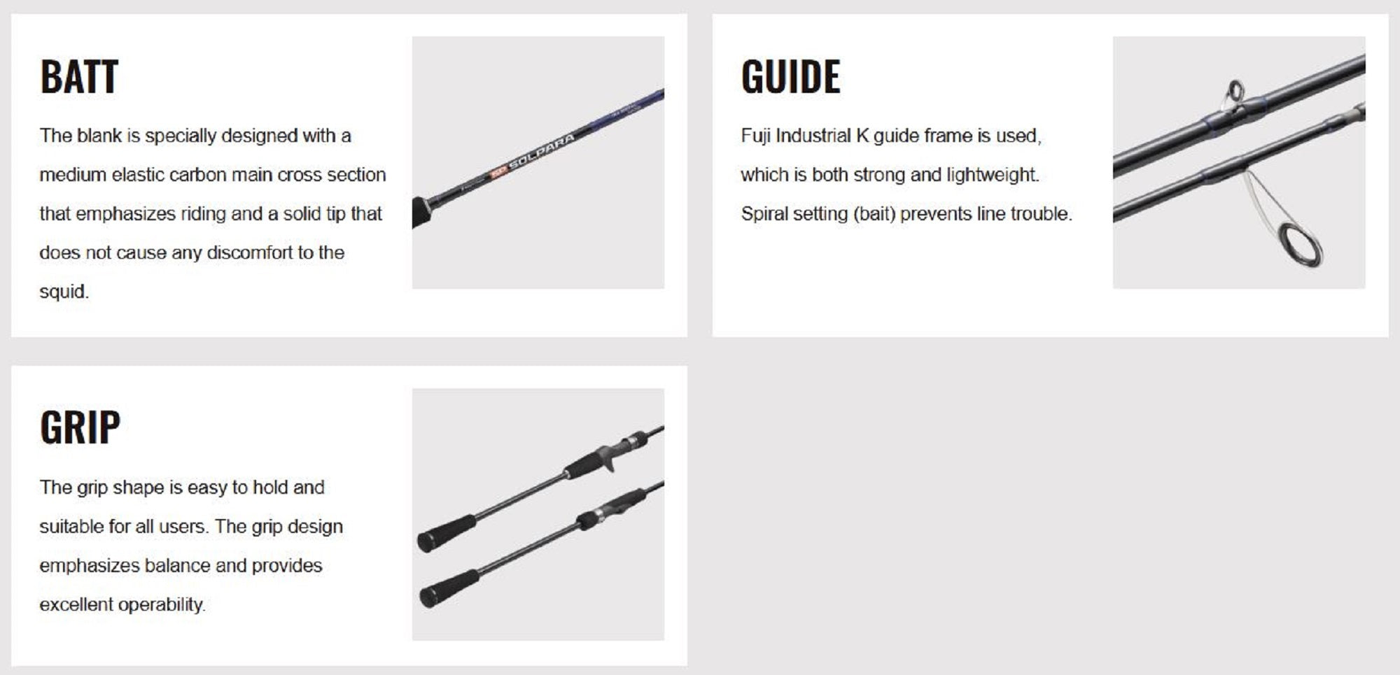 Major Craft Solpara Series Baitcast Rod SPJIM-B632H (5826)