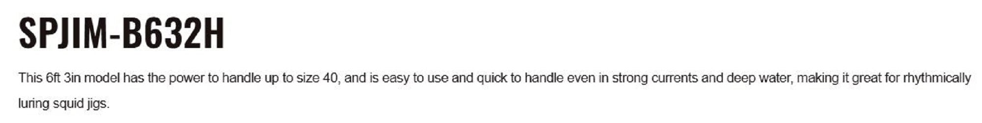 Major Craft Solpara Series Baitcast Rod SPJIM-B632H (5826)