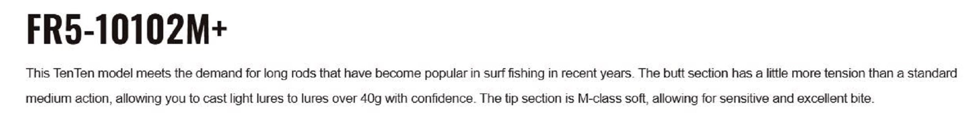 Major Craft 5G Flatrek Series Spinning Rod FR5-10102M+ (5918)