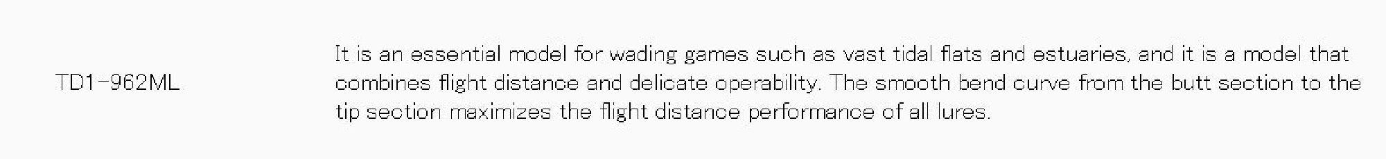 Major Craft 1G Tidrift Series Spinning Rod TD1-962ML (6076)